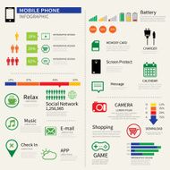 mobile smart phone infographic