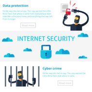 Internet security concept vector illustration