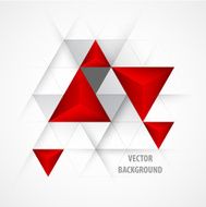 3d triangular background Vector illustration N5