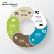 Modern vector info graphic for business project N207