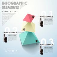 abstract pyramid infographics N5