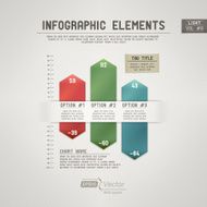 Infographic Elements Arrow Bar Chart- Light