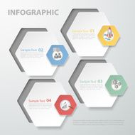 3D digital template Infographic N5