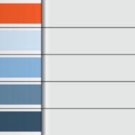 Illustration Template From Horizontal Strips