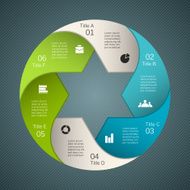 Modern vector info graphic for business project N210