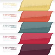 Infographics design template Business concept with 5 options N8