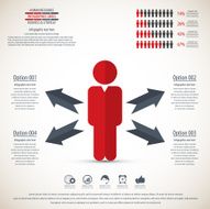 Business management strategy or human resource infographic N47