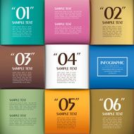 abstract 3d paper infographics N67
