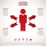 Business management strategy or human resource infographic N48