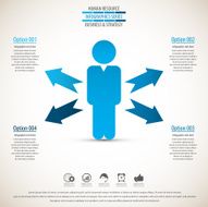 Business management strategy or human resource infographic N49