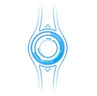 Blue abstract vector element