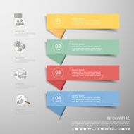 Template 4 steps for business design reports step presentation