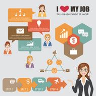 business people infographic