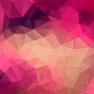 Polygon abstract texture in pink colors