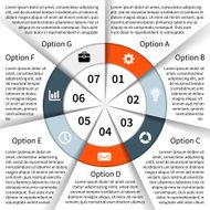 Modern vector info graphic for business project N211