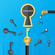 business success concept Vector Design