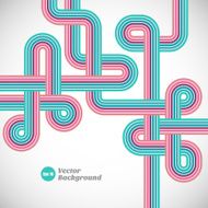 Multicolored geometric lines design