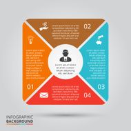 Vector circle element for infographic N64