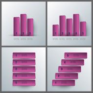 Set of banner templates with infographics design N3