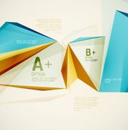 Geometric shapes in the air Vector abstract background N420