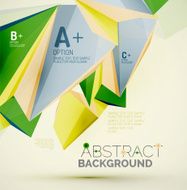 Geometric shapes in the air Vector abstract background N421