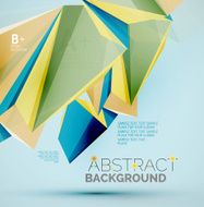 Geometric shapes in the air Vector abstract background N422