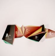 Geometric shapes in the air Vector abstract background N423