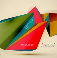 Geometric shapes in the air Vector abstract background N424