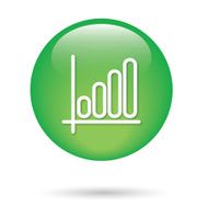 growth chart round badge button