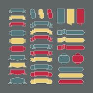 Vector set of design elements N12