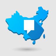 China map icon with a tooltip