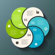 Modern vector info graphic for business project N213