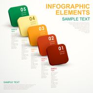 abstract cube infographics N2