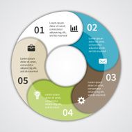 Modern vector info graphic for business project N214