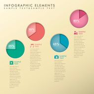 abstract pie chart infographics N13