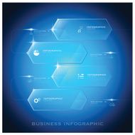 Modern Hexagon Business Infographic Background Design Template N3