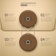 abstract envelope infographics