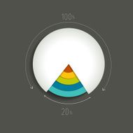Infographic 3D chart