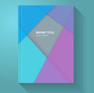 Material Design Report Brochure Template - Infographic Element