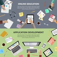 Online education and app development concept N2