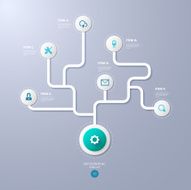 modern vector abstract circle infographic elements