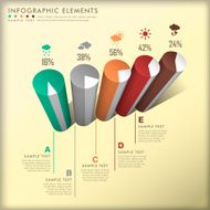 abstract 3d cylinder infographics N11