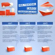 Origami Logistic Infographics