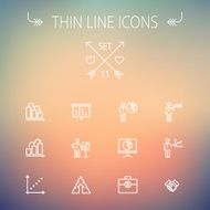 Business thin line icon N3