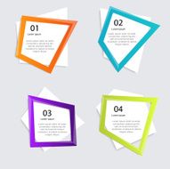 Vector colorful info graphics for your business presentations N250