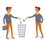 Flat people icons situations web infographic vector set Men lifestyle N16