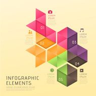 abstract low poly style infographics