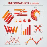 Set of infographics elements for business N3