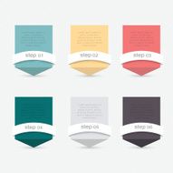 Set of infographics elements in modern flat business style N8