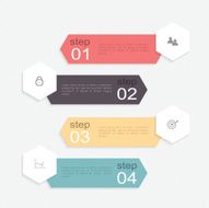 Set of infographics elements in modern flat business style N12